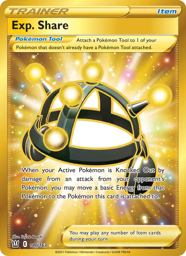 Kaart Exp. Share uit Battle Styles, nummer 180/163