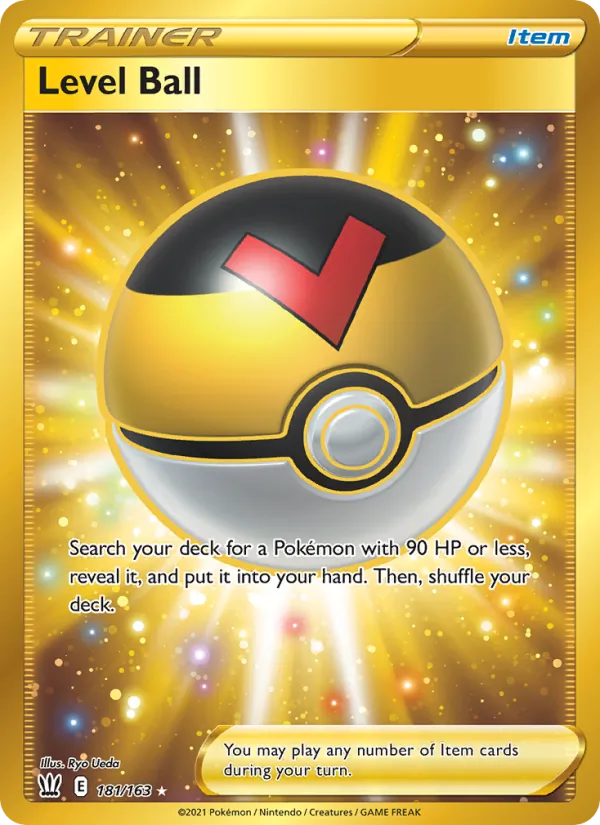 Level Ball card from Battle Styles, number 181/163