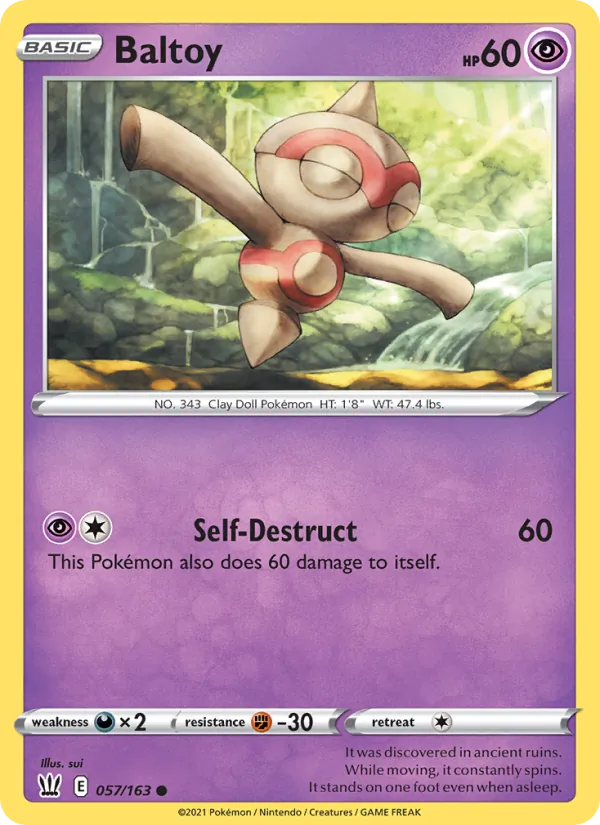 Kaart Baltoy uit Battle Styles, nummer 57/163