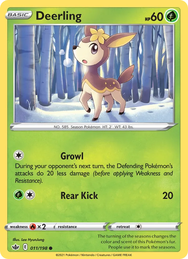 Kartu Deerling dari Chilling Reign, nomor 11/198