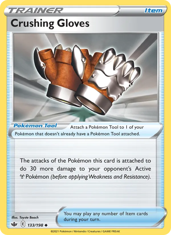 Kartu Crushing Gloves dari Chilling Reign, nomor 133/198