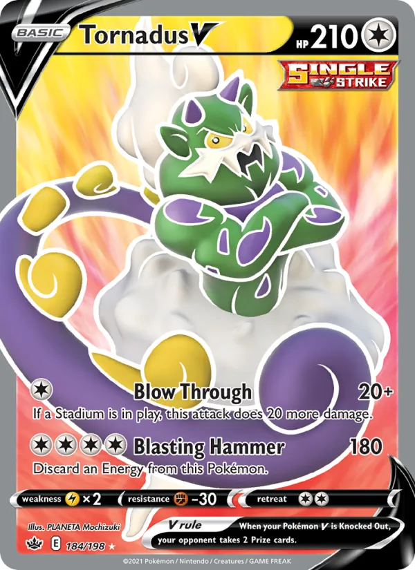 Kaart Tornadus V uit Chilling Reign, nummer 184/198