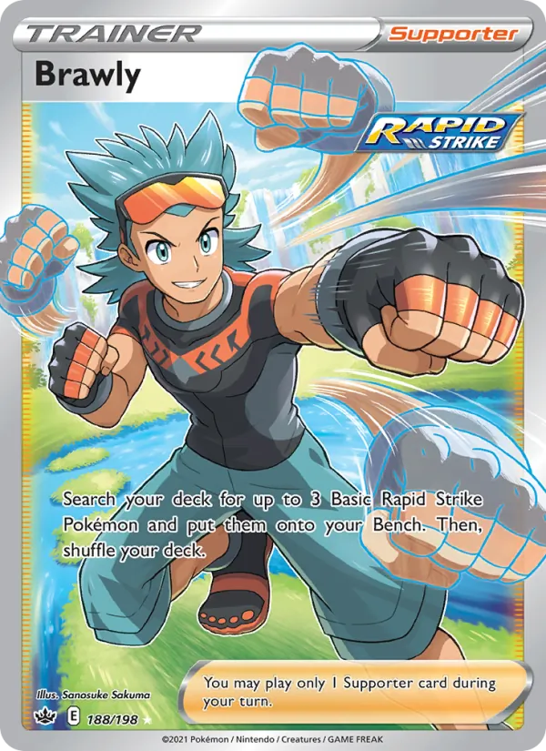 Kartu Brawly dari Chilling Reign, nomor 188/198