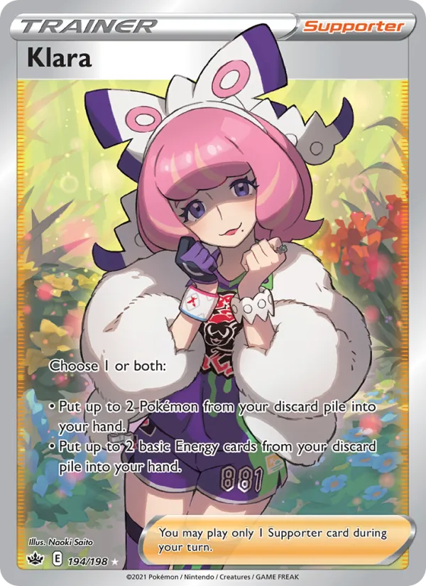 Klara card from Chilling Reign, number 194/198