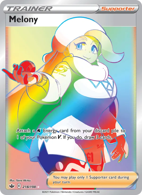 Melony card from Chilling Reign, number 218/198