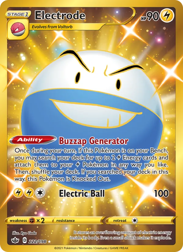 Electrode card from Chilling Reign, number 222/198