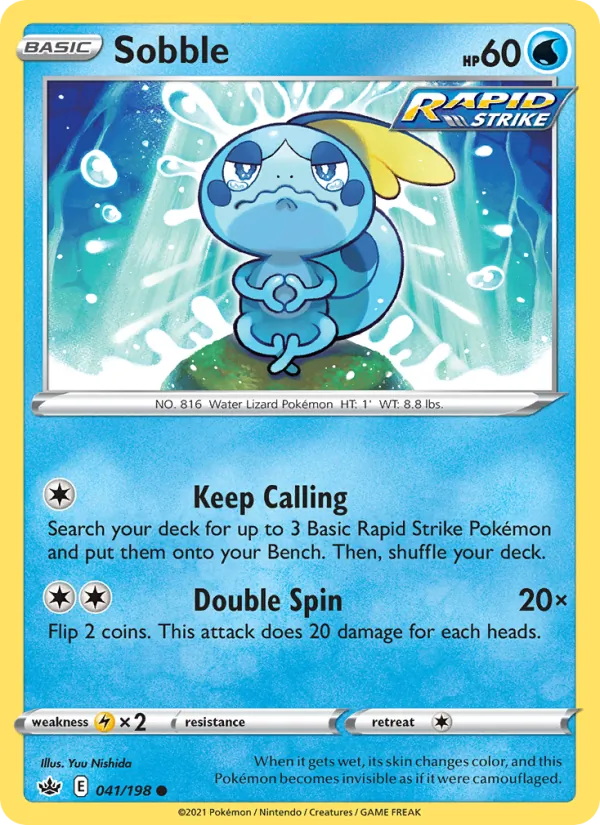 Kartu Sobble dari Chilling Reign, nomor 41/198