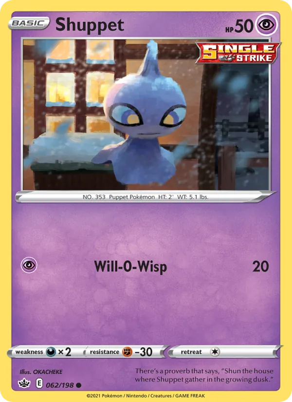 Kaart Shuppet uit Chilling Reign, nummer 62/198