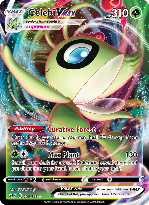 Kaart Celebi VMAX uit Chilling Reign, nummer 8/198