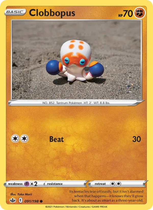 Kaart Clobbopus uit Chilling Reign, nummer 91/198
