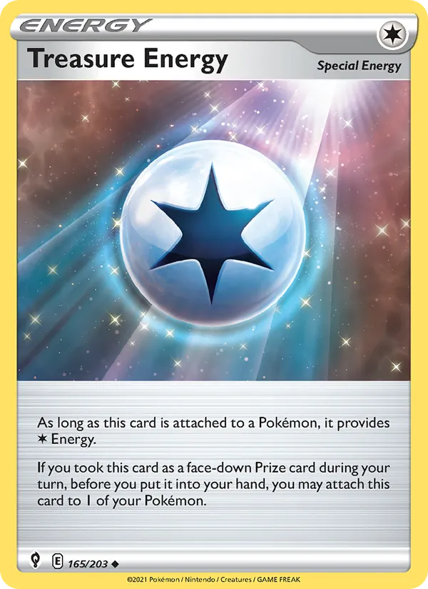Kartu Treasure Energy dari Evolving Skies, nomor 165/203