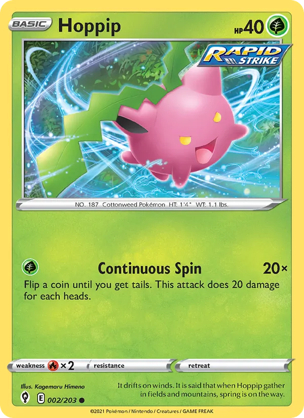 Kartu Hoppip dari Evolving Skies, nomor 2/203