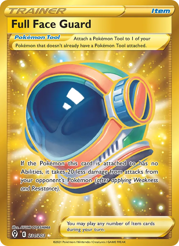 Kaart Full Face Guard uit Evolving Skies, nummer 231/203