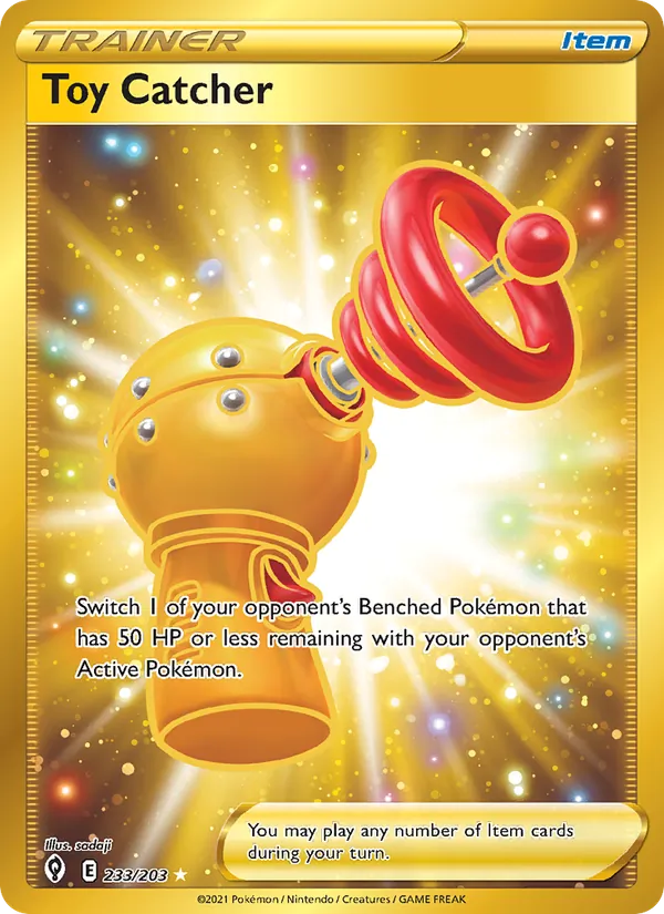 Kartu Toy Catcher dari Evolving Skies, nomor 233/203