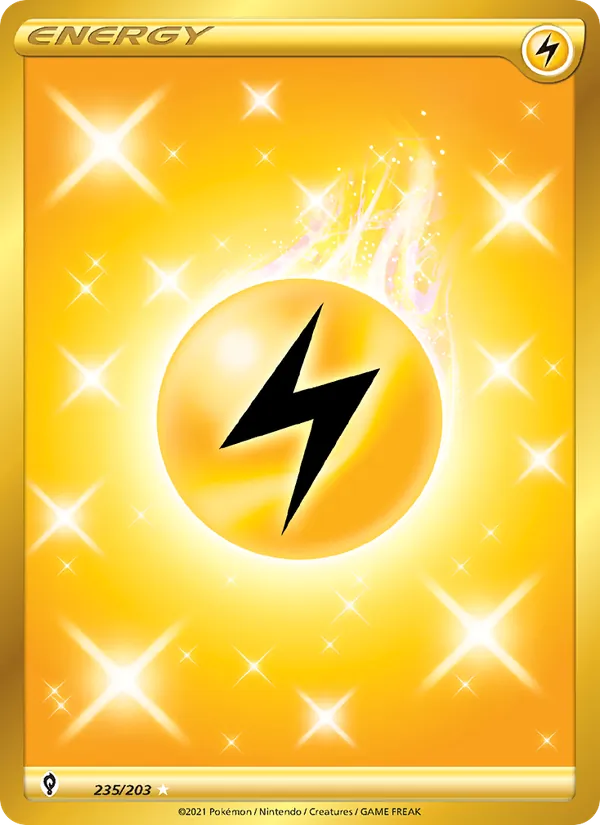 Lightning Energy card from Evolving Skies, number 235/203