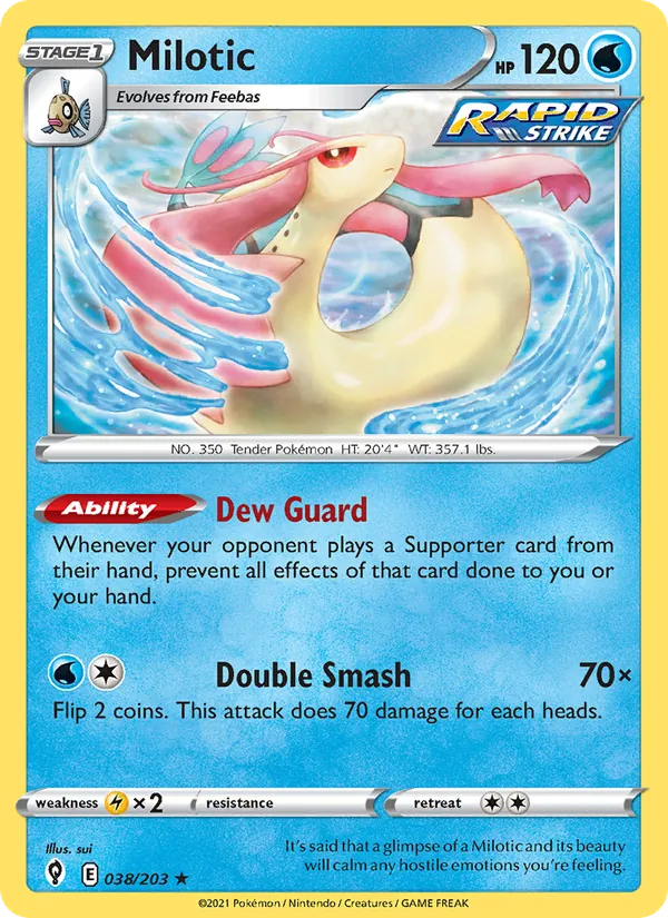 Kaart Milotic uit Evolving Skies, nummer 38/203