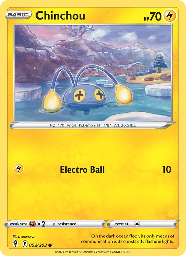 Kaart Chinchou uit Evolving Skies, nummer 52/203