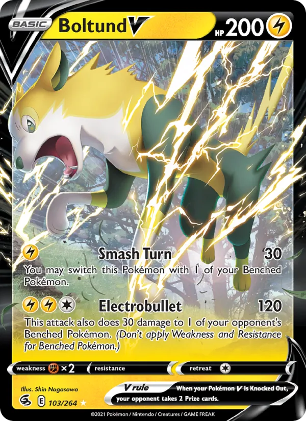 Kartu Boltund V dari Fusion Strike, nomor 103/264