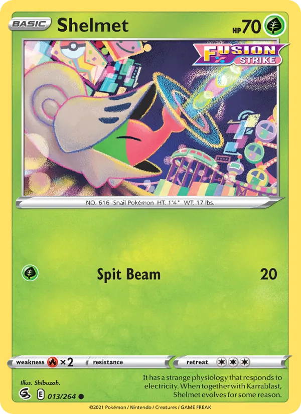 Shelmet card from Fusion Strike, number 13/264