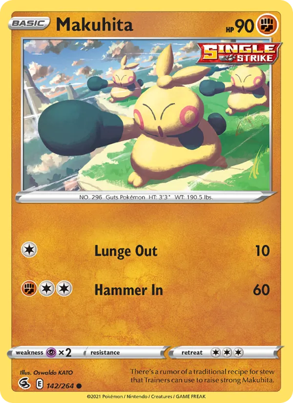 Kaart Makuhita uit Fusion Strike, nummer 142/264