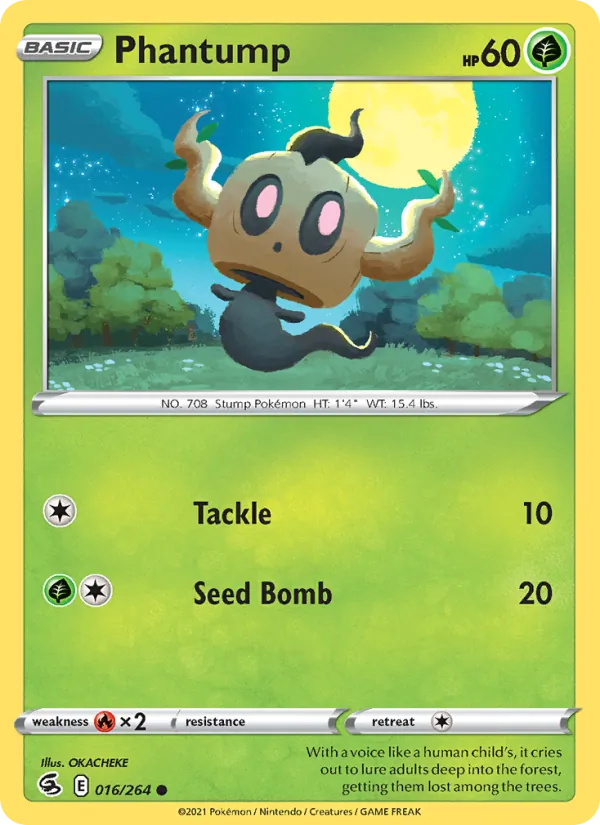 Kartu Phantump dari Fusion Strike, nomor 16/264