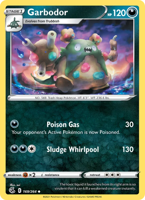 Kaart Garbodor uit Fusion Strike, nummer 169/264