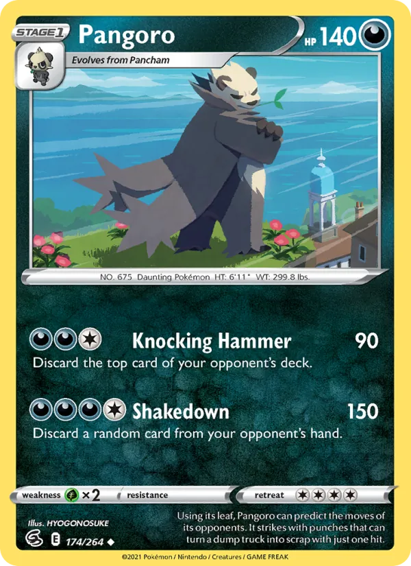Kartu Pangoro dari Fusion Strike, nomor 174/264