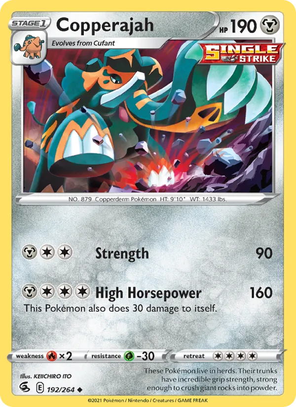 Kartu Copperajah dari Fusion Strike, nomor 192/264