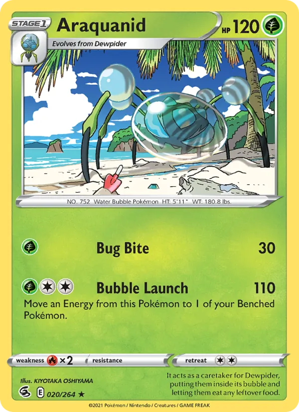 Araquanid card from Fusion Strike, number 20/264
