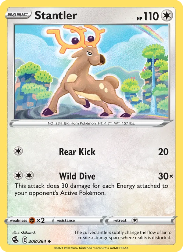 Kartu Stantler dari Fusion Strike, nomor 208/264