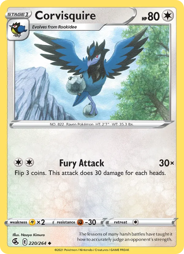 Kartu Corvisquire dari Fusion Strike, nomor 220/264