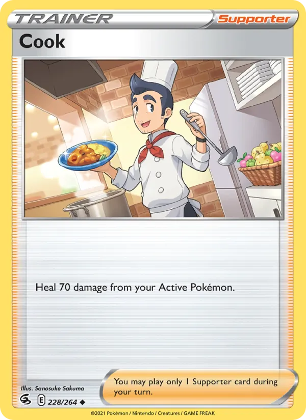 Kartu Cook dari Fusion Strike, nomor 228/264