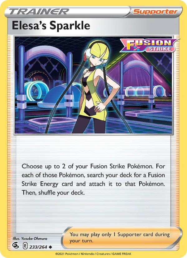 Kartu Elesa's Sparkle dari Fusion Strike, nomor 233/264