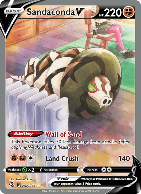 Sandaconda V card from Fusion Strike, number 252/264