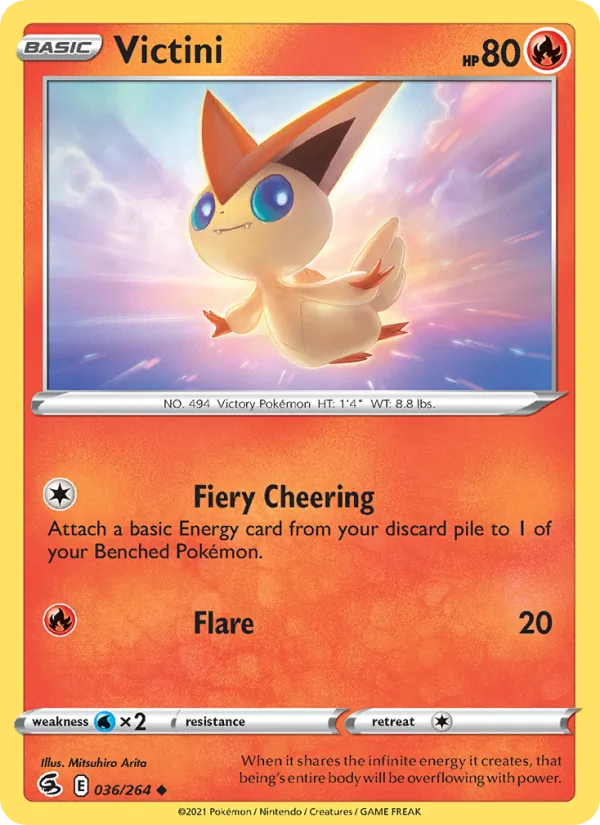 Kaart Victini uit Fusion Strike, nummer 36/264