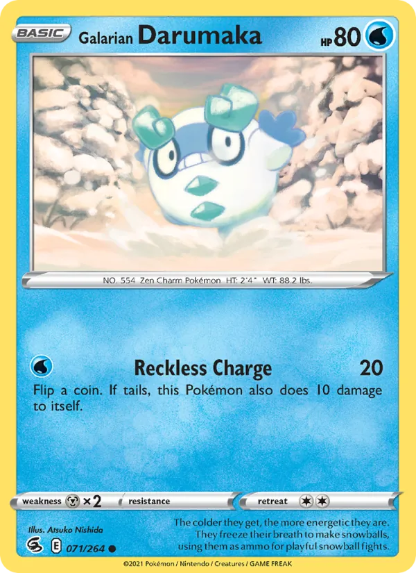 Kaart Galarian Darumaka uit Fusion Strike, nummer 71/264