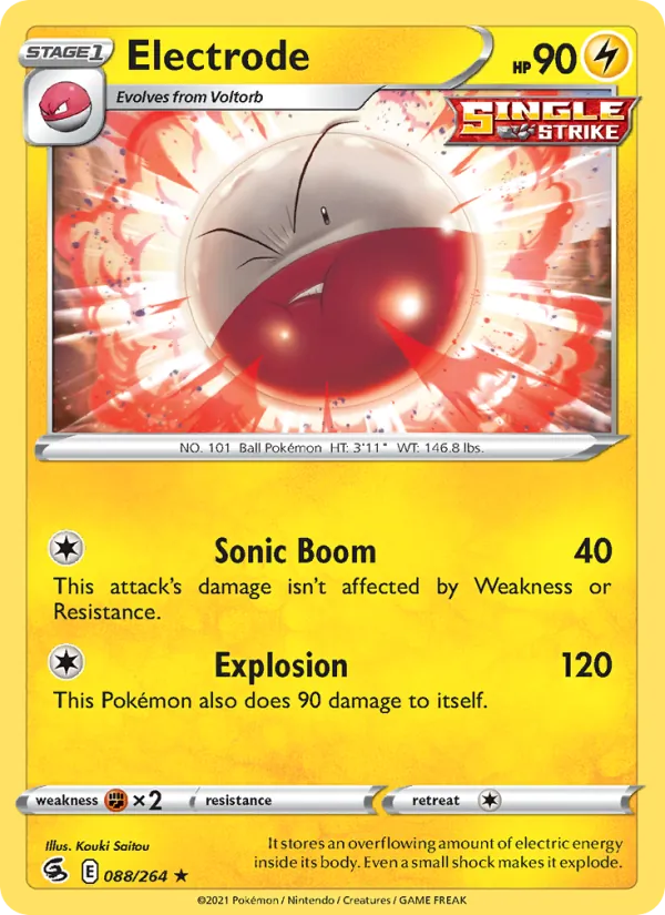 Kartu Electrode dari Fusion Strike, nomor 88/264