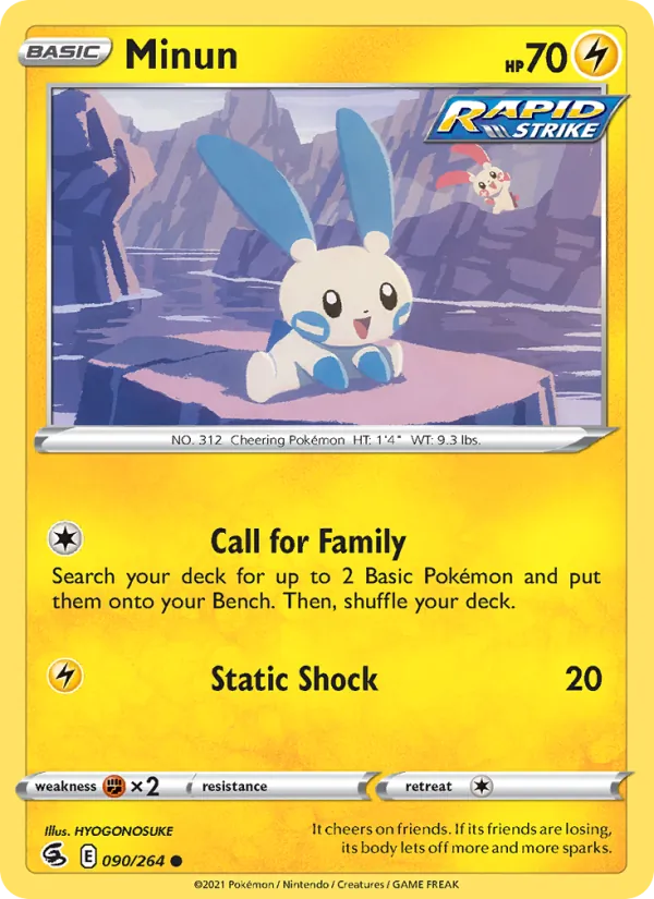 Kartu Minun dari Fusion Strike, nomor 90/264