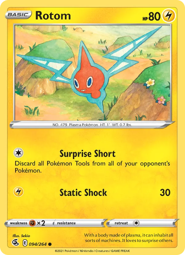 Kartu Rotom dari Fusion Strike, nomor 94/264
