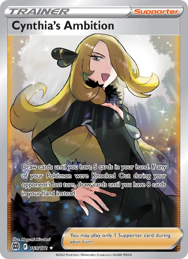 Cynthia's Ambition card from Brilliant Stars, number 169/172