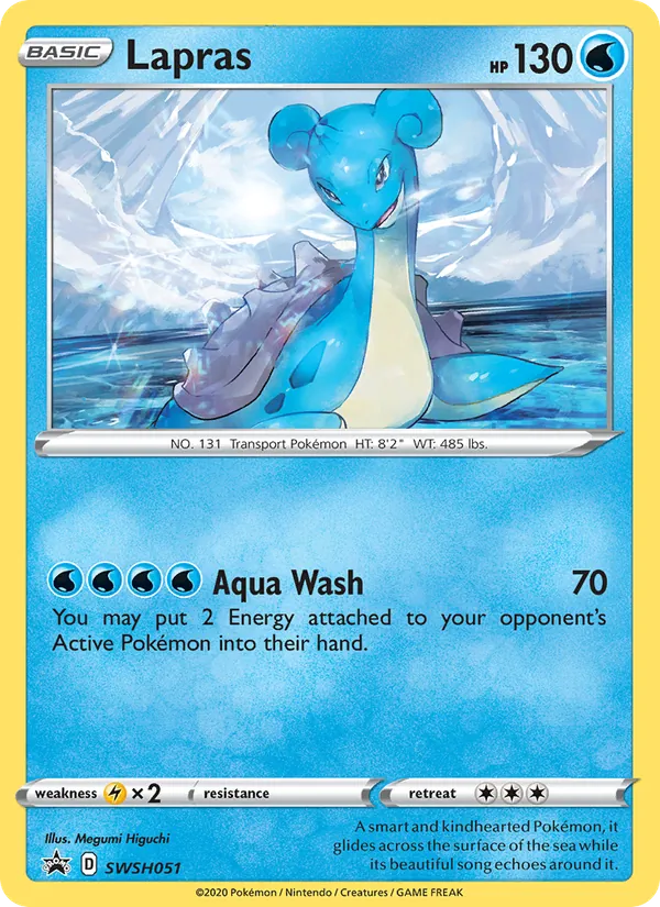 Kartu Lapras dari SWSH Black Star Promos, nomor SWSH051/307