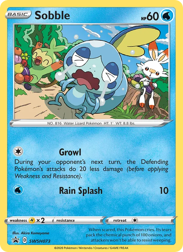 Kaart Sobble uit SWSH Black Star Promos, nummer SWSH073/307
