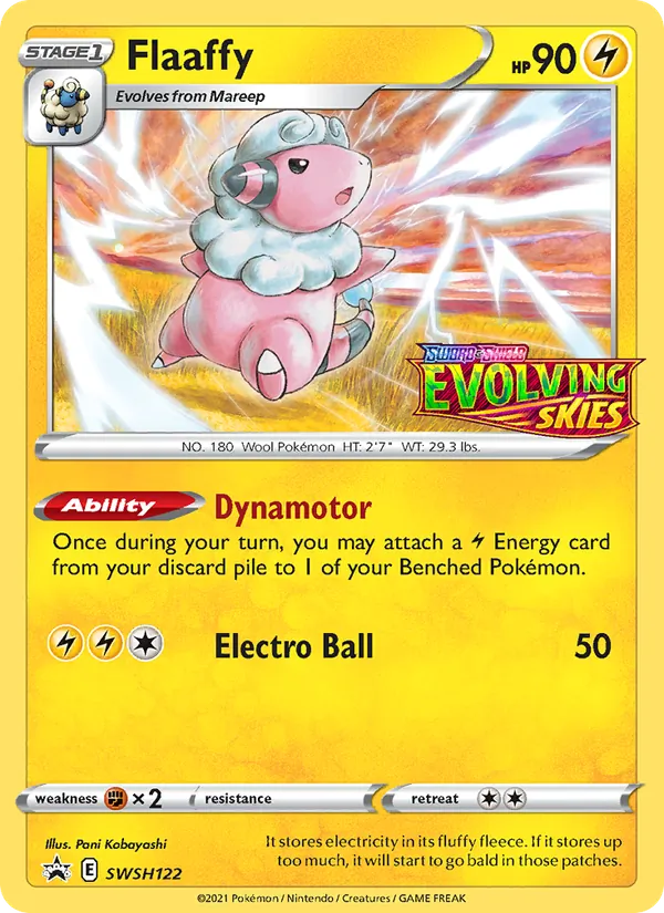 Flaaffy card from SWSH Black Star Promos, number SWSH122/307