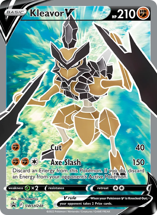 Kartu Kleavor V dari SWSH Black Star Promos, nomor SWSH248/307