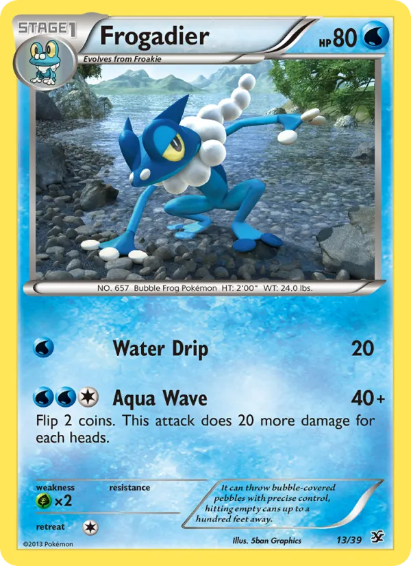 Carta Frogadier de la expansión Kalos Starter Set, número 13/39