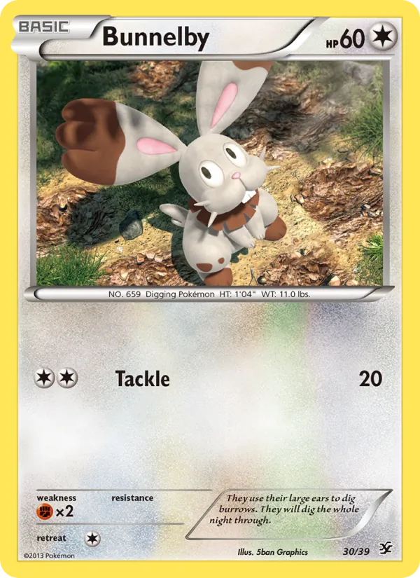 Kaart Bunnelby uit Kalos Starter Set, nummer 30/39