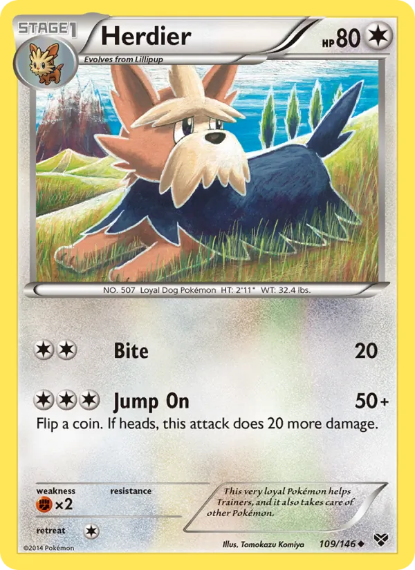Kaart Herdier uit XY, nummer 109/146