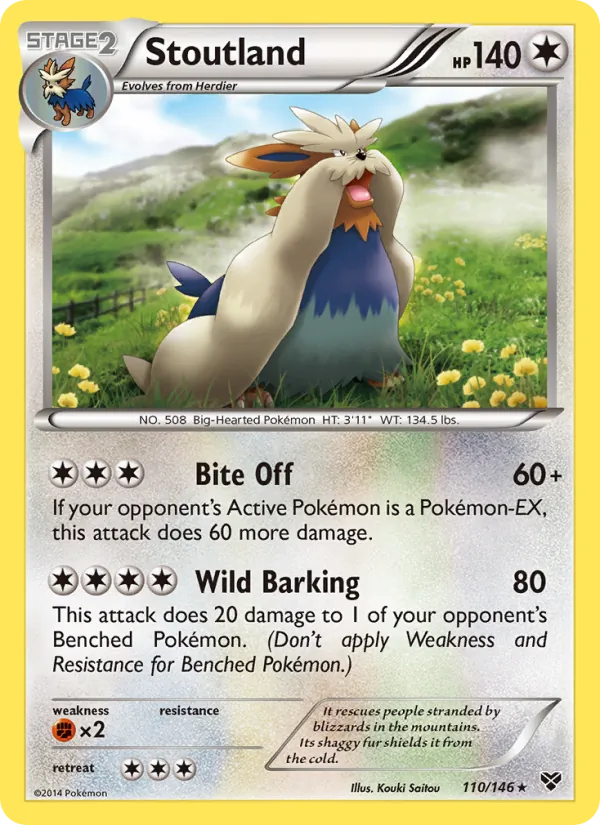 Kaart Stoutland uit XY, nummer 110/146