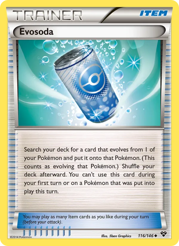 Kaart Evosoda uit XY, nummer 116/146