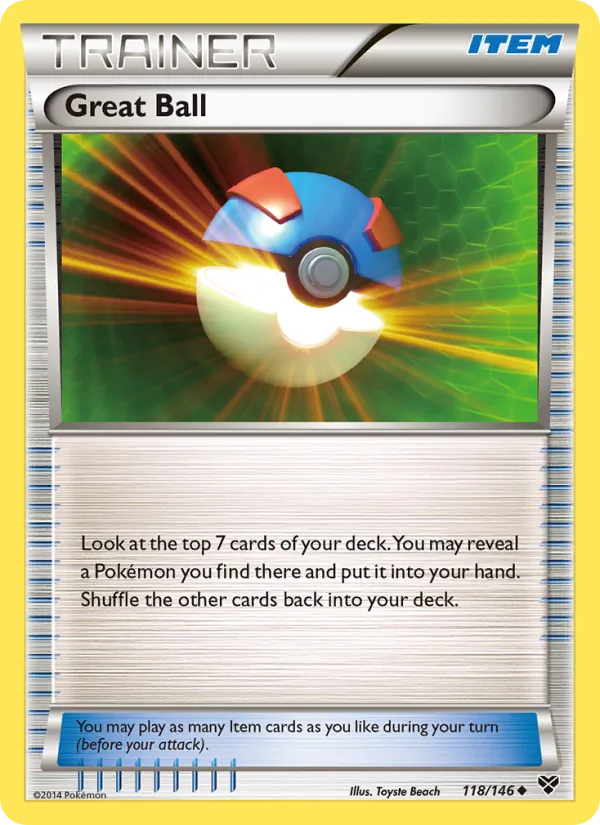 Kaart Great Ball uit XY, nummer 118/146